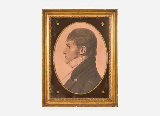 Profile of James Latimer Cuthbert (1782-1825), Philadelphia, 1799-1803 by Charles-Balthazar-Julien Fevret de Saint-Memin, 1804