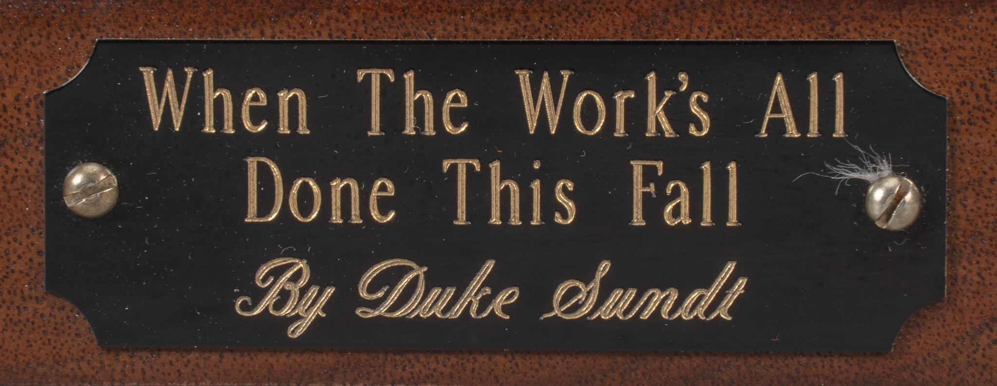 Duke Sundt | When the Work's All Done This Fall (2004) | MutualArt