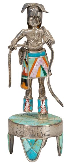 Sterling and Turquoise "Snake by David Freeland 
