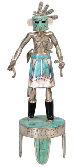 Sterling and Turquoise "Peacock by David Freeland 