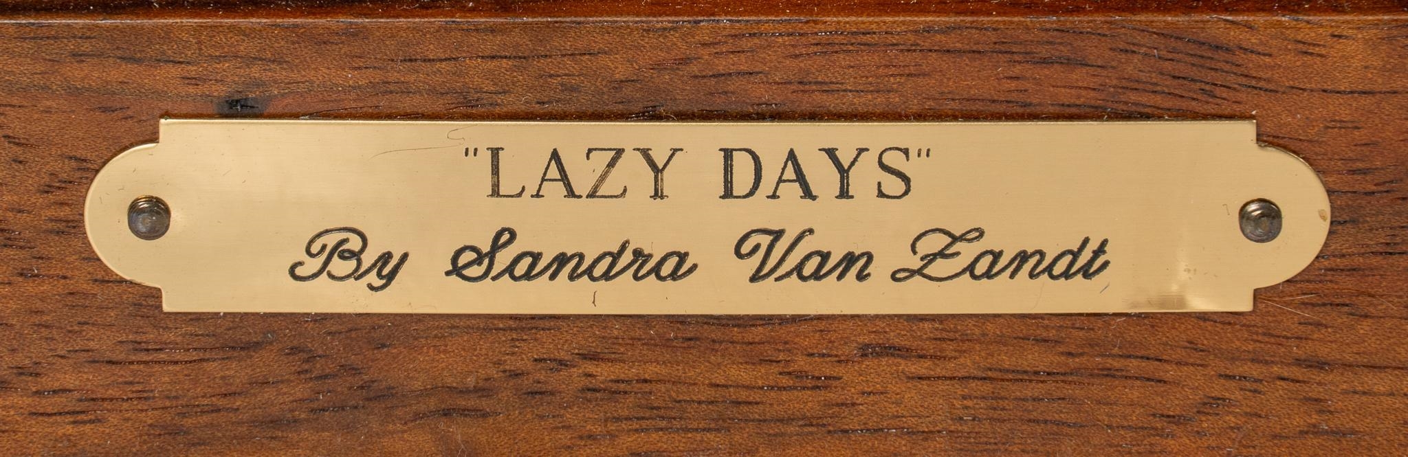 Artwork by Sandra van Zandt, Lazy Days, Made of bronze sculpture