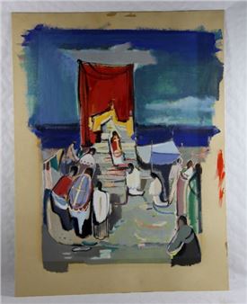 Prozession am Meer - Oskar Kreibich