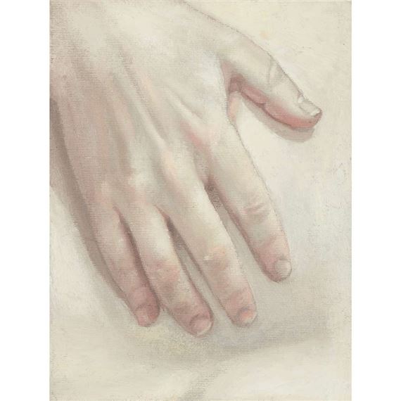 HAND ON LEFT BREAST - 1994 by Alison Watt, dated 1994