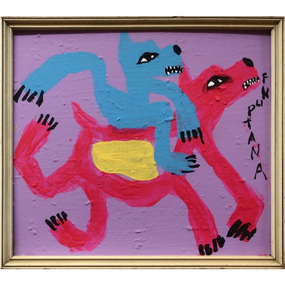 UNTITLED (BLUE RIDER by Floyd Kuptana