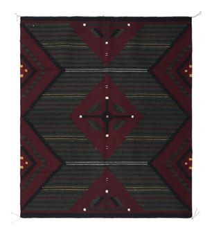Annie Roanhorse, Attributed
(Diné, 20th century) Navajo Chief's Pattern Revival - Annie Roanhorse