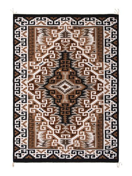 Theresa Begay
(Diné, 20th century) Navajo Two Grey Hills Weaving / Rug, 2017 - Theresa Begay