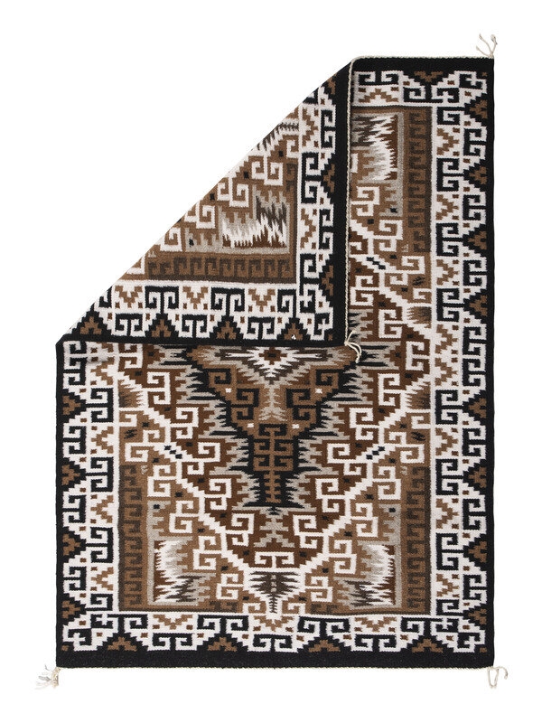 Artwork by Theresa Begay, Theresa Begay
(Diné, 20th century) Navajo Two Grey Hills Weaving / Rug, 2017, Made of wool