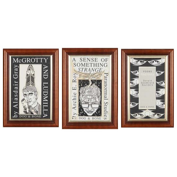 THREE DESIGNS FOR 'DOG & BONE' by Alasdair Gray