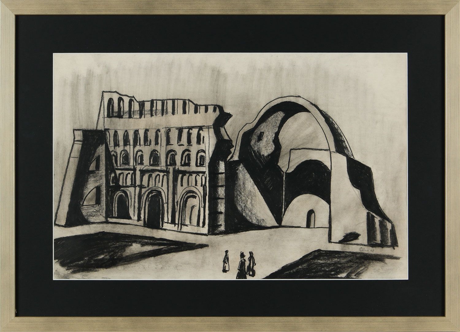 Colin Middleton | FIGURES BY THE TEMPLE | MutualArt