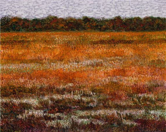 The Golden Marsh", 1985 by Gabor Peterdi, 1985