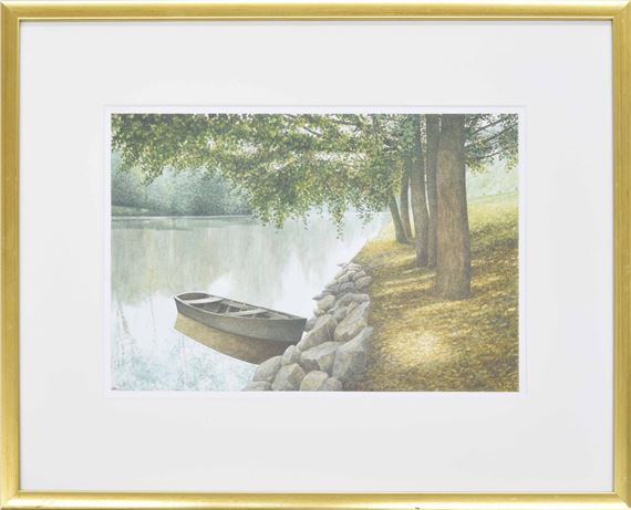 On the banks of the Dordogne Carennac by Nigel Ashcroft