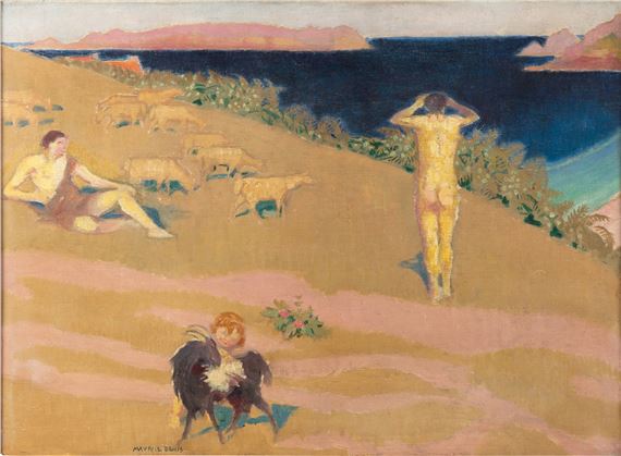 Les Bergers, à la chèvre noire by Maurice Denis, Painted circa 1918