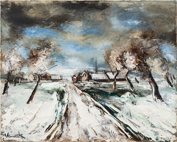 Le Village sous la neige by Maurice de Vlaminck, Painted circa 1925-1927