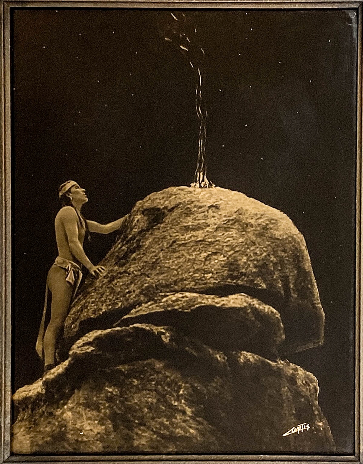Edward S. Curtis | Signal Fire to the Mountain Gods | MutualArt