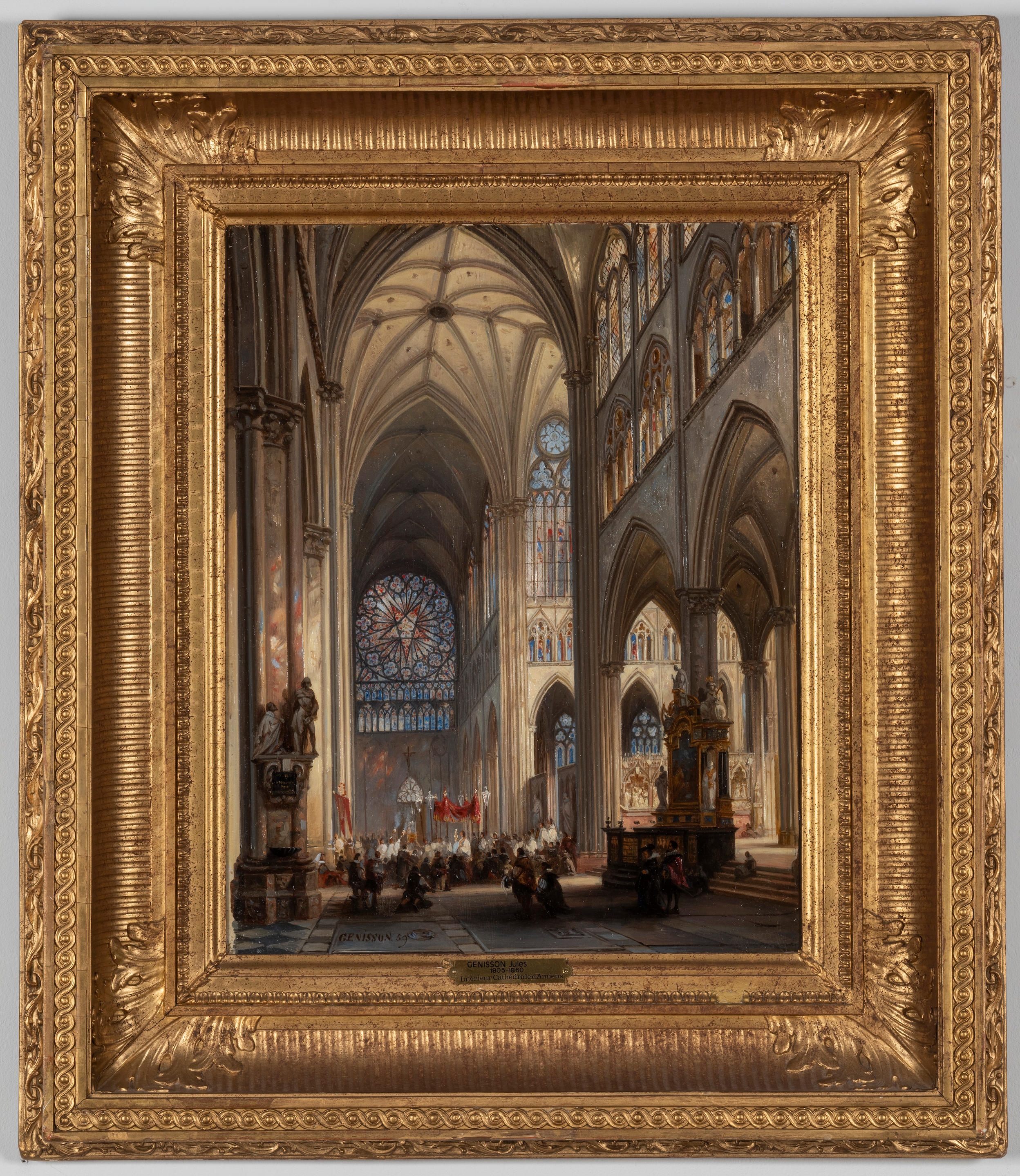 Intérieur de la cathédrale d'Amiens, 1859 - Jules Victor Genisson