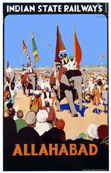 Allahabad Indian State Railways Elephant Very Rare Allahabad Indian State Railways Elephant Very Rare British India Press - Victor Veevers