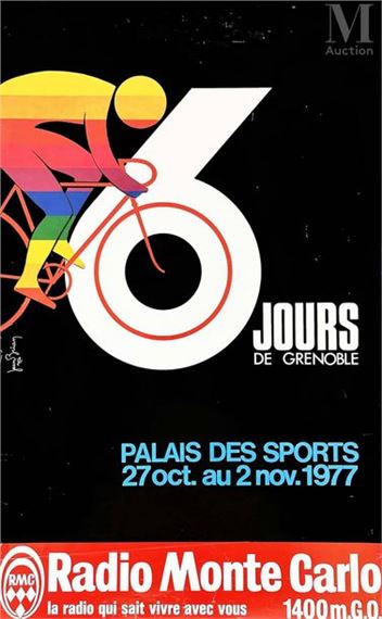 Affiche Jean Brian - Jeux Olympiques D'Hiver Grenoble 68, 100x62,5 Cm