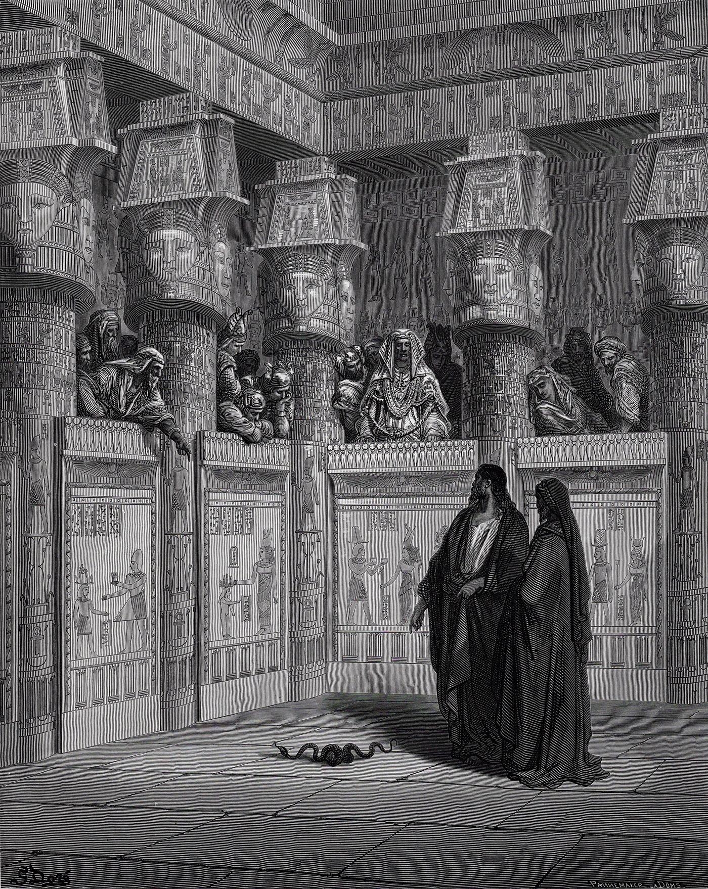 Gustave Doré | Moses and Aaron Before Pharaoh (1880) | MutualArt