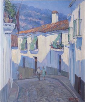 Calle con personajes - José Maria Andrés Franco Gutiérrez