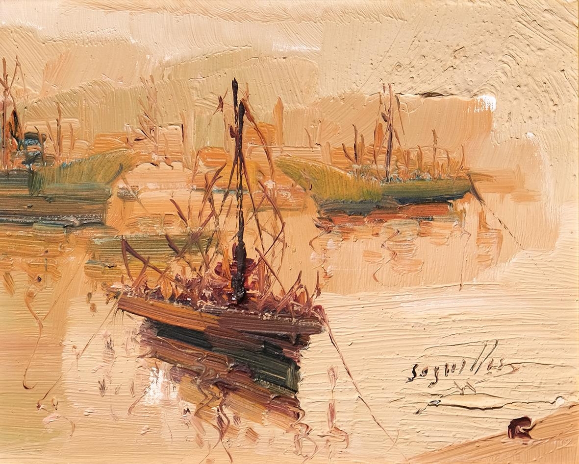 Artwork by Antonio Segrelles, Marina, Made of oil on canvas