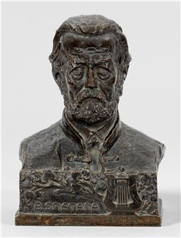 Jugendstil-Büste des Komponisten Bedrich Smetana - Antonín Odehnal