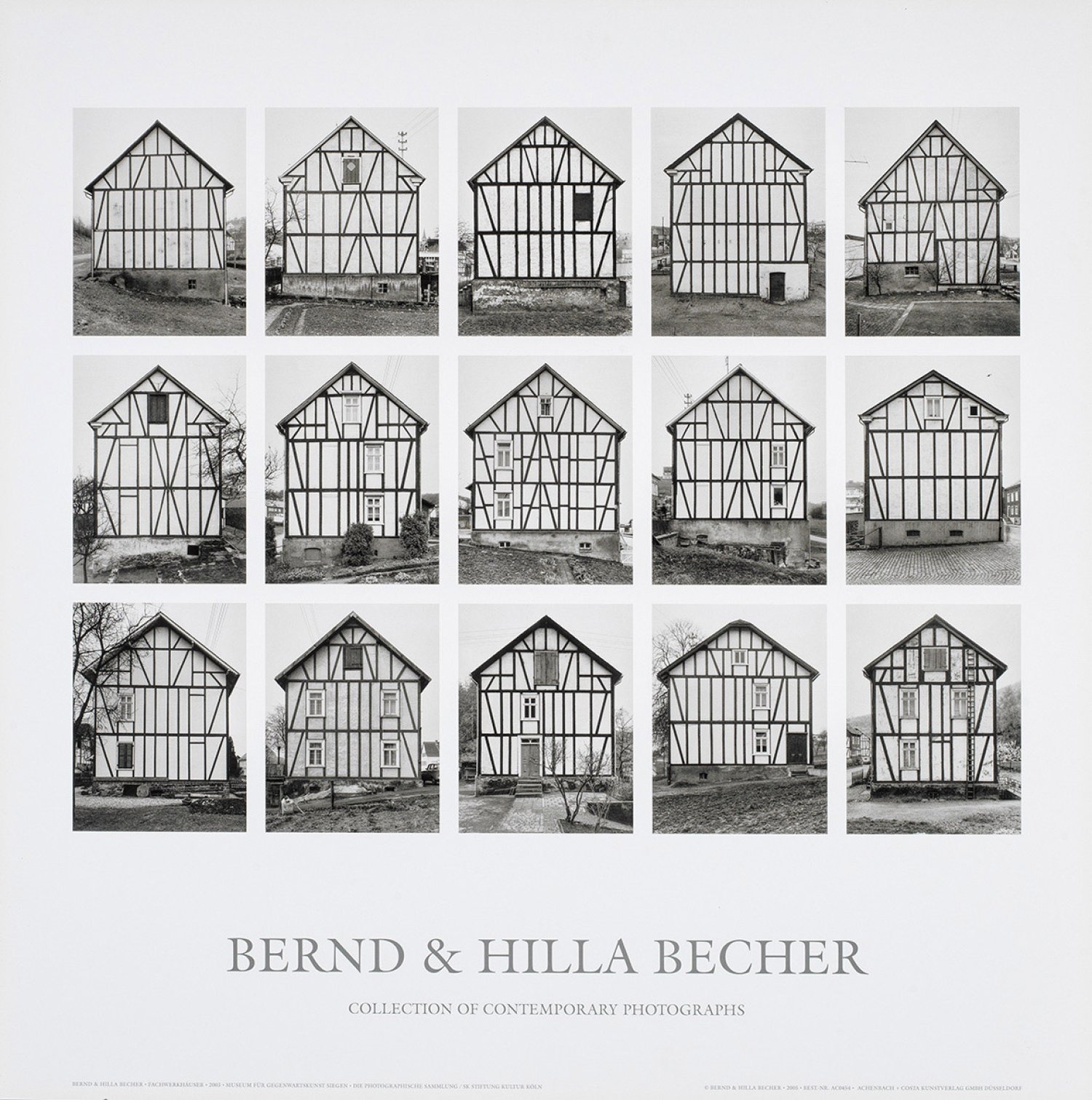 Drei Blätter aus "Bernd und Hilla Becher (/) Collection of Contemporary Photographs". Originaltitel - Bernd & Hilla Becher