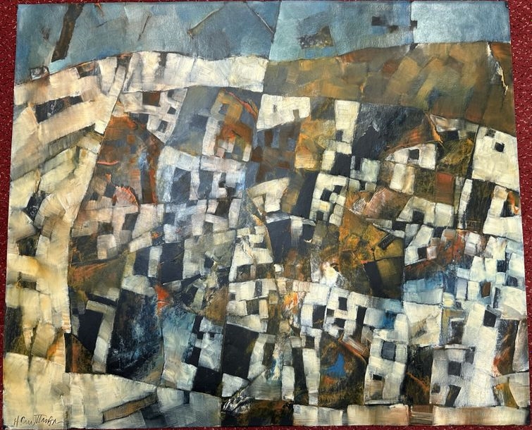 Harry Guttman Harry GUTTMAN (b. 1933) Cubist abstraction Oil... Lot