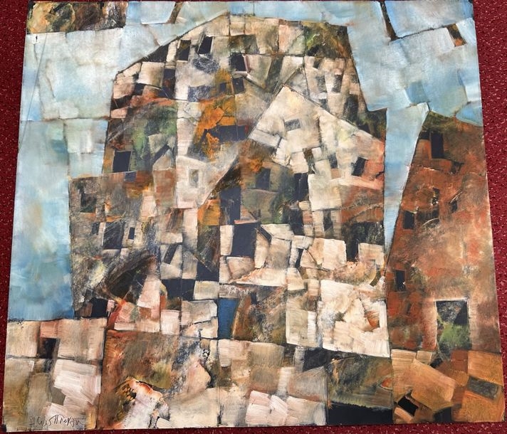 Harry Guttman Harry GUTTMAN (b. 1933) Cubist abstraction Oil... Lot
