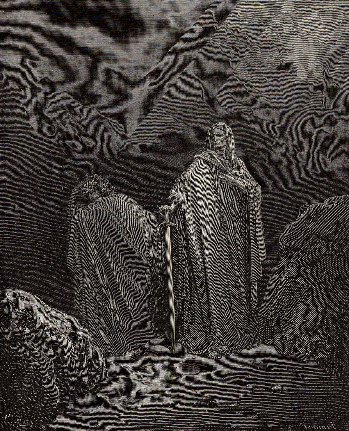 Gustave Doré | Sin and Death Ravage Paradise (Milton's Paradise Lost ...