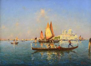 Venice Punta della Dogana and Chiesa della Salute by Emanuele Brugnoli