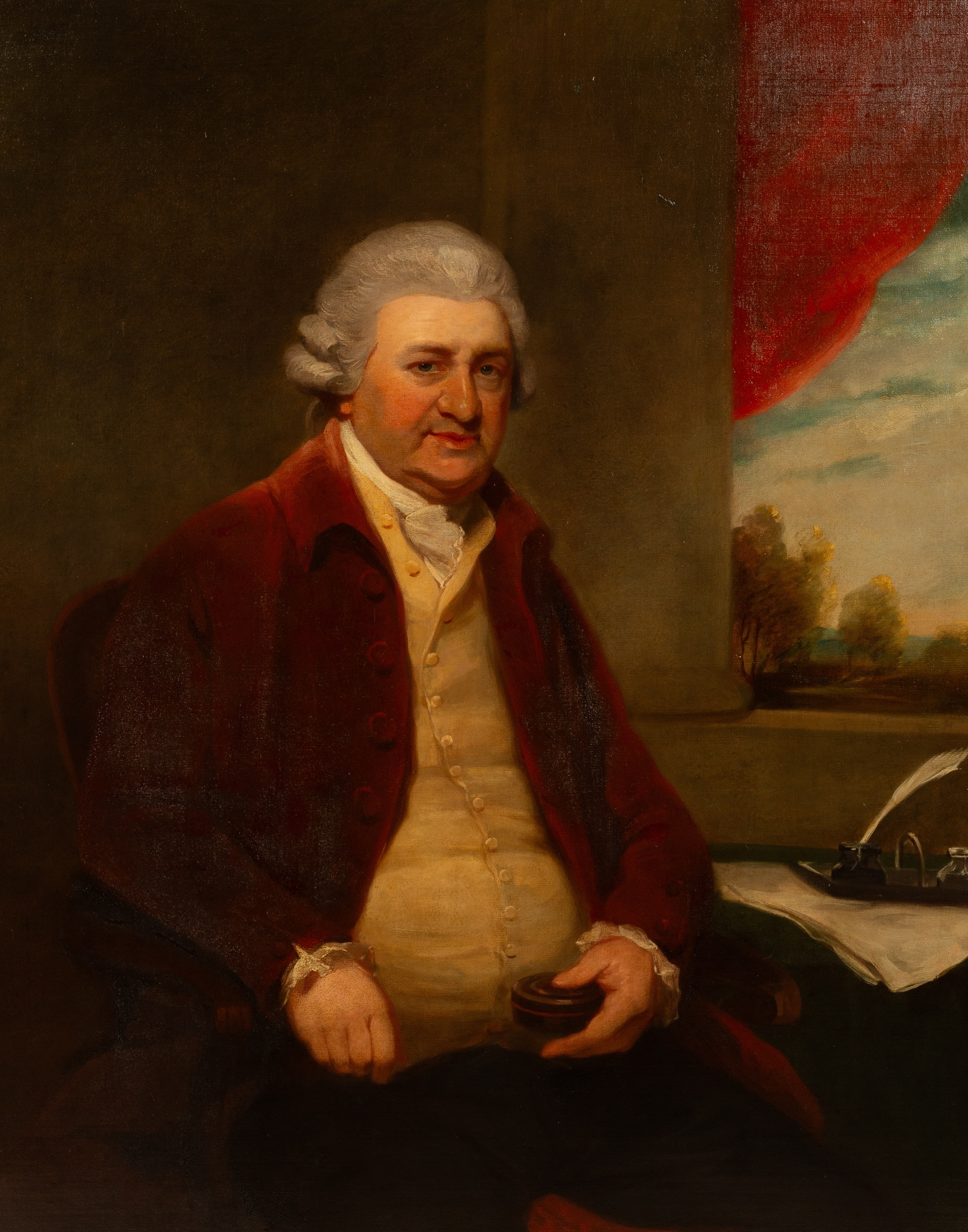 George Romney | Portrait of George Medley of Buxted (1720) | MutualArt