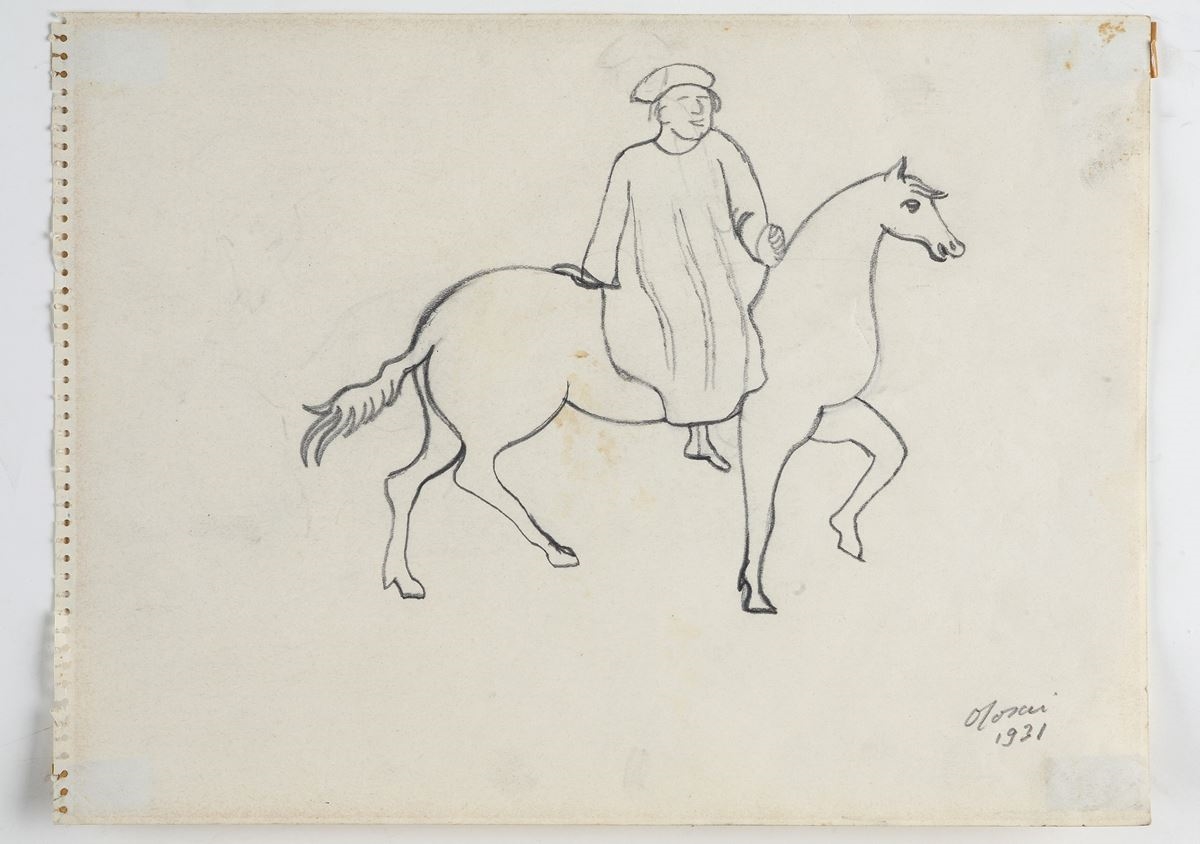 Man on horseback, 1931 - Ottone Rosai