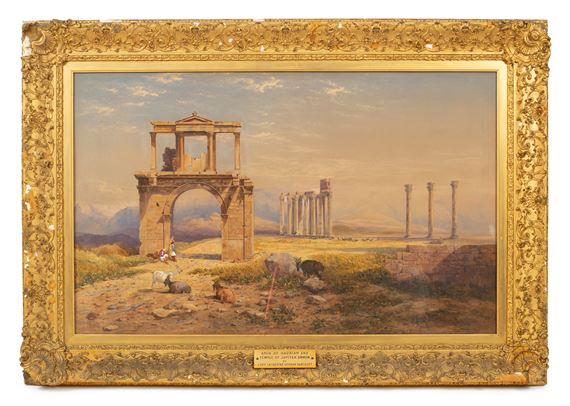 The Arch of Hadrian and the Temple of Olympian Zeus by Catherine Julia Vernon Harcourt, 1784