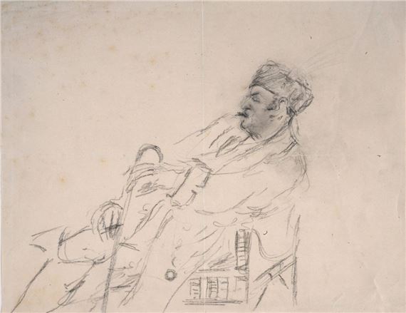 Portrait of a sitting man, Early 1940s by Filippo de Pisis, 1940s