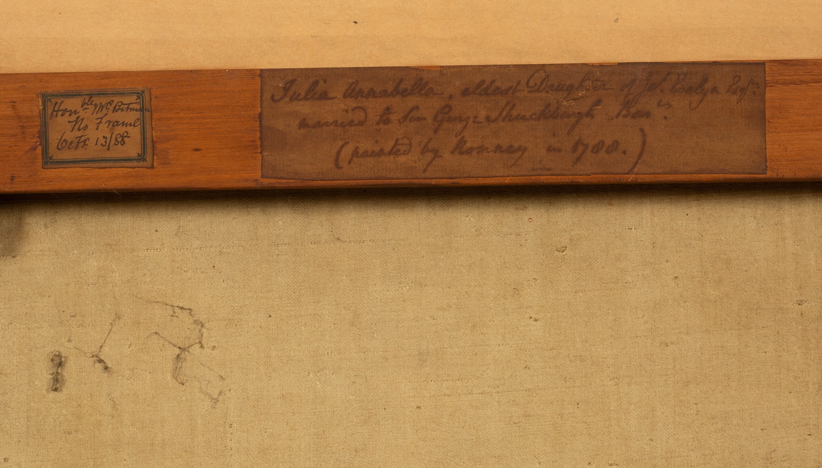 Artwork by George Romney, Portrait of Julia Annabelle, Made of oil on canvas