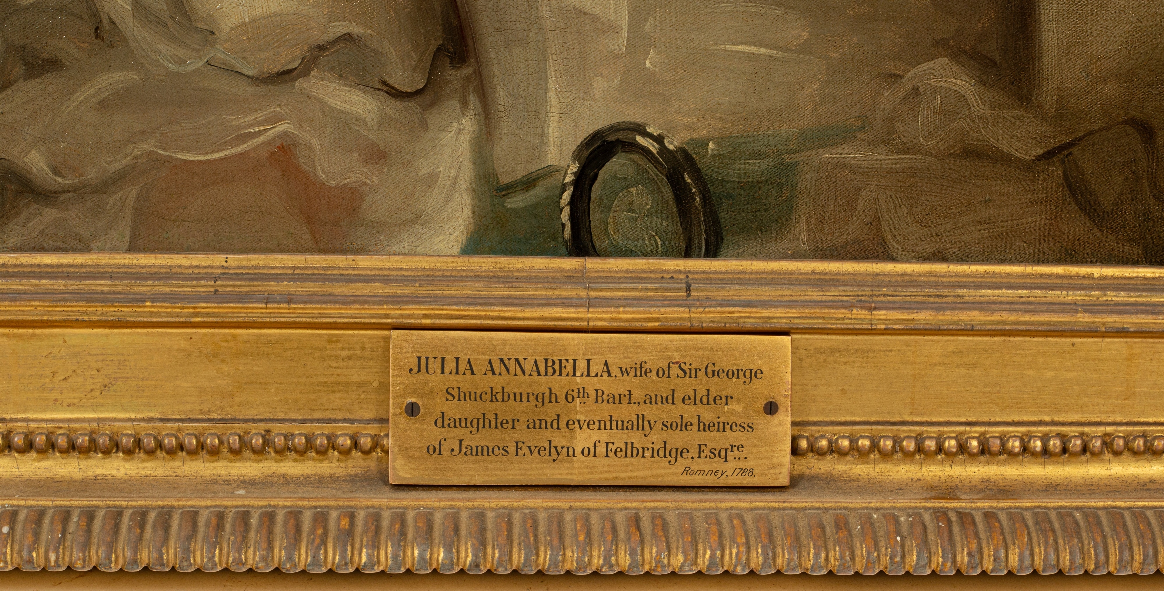 Artwork by George Romney, Portrait of Julia Annabelle, Made of oil on canvas
