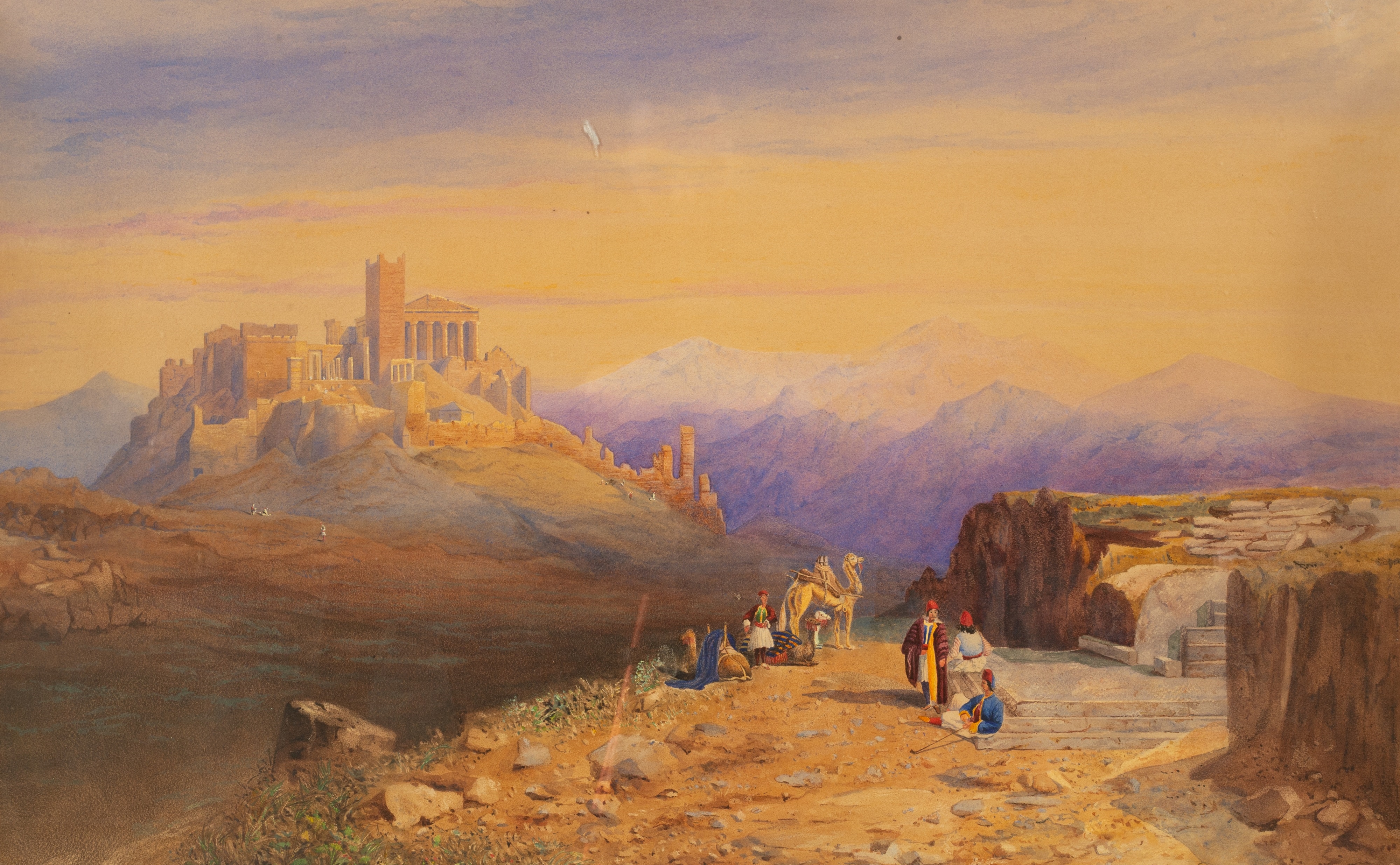 Artwork by Catherine Julia Vernon Harcourt, with Charles Cecil Cope Jenkinson, Made of watercolour heightened with white