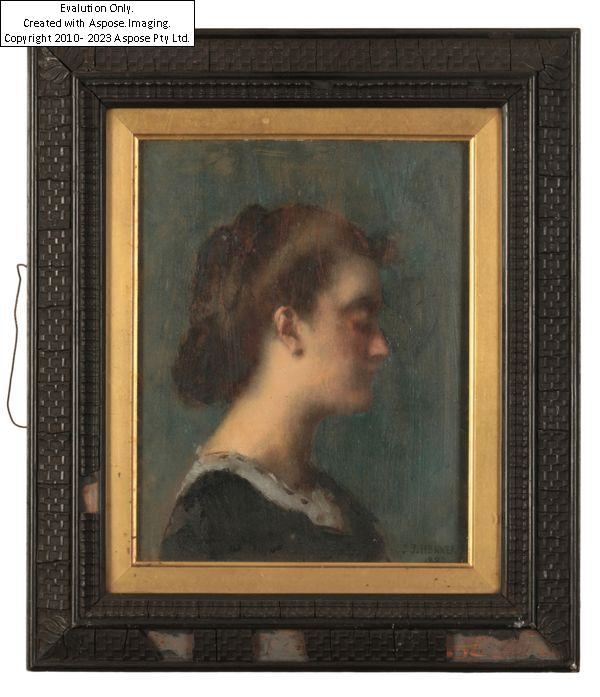A profile portrait of Dorothy Tennant - Jean-Jacques Henner