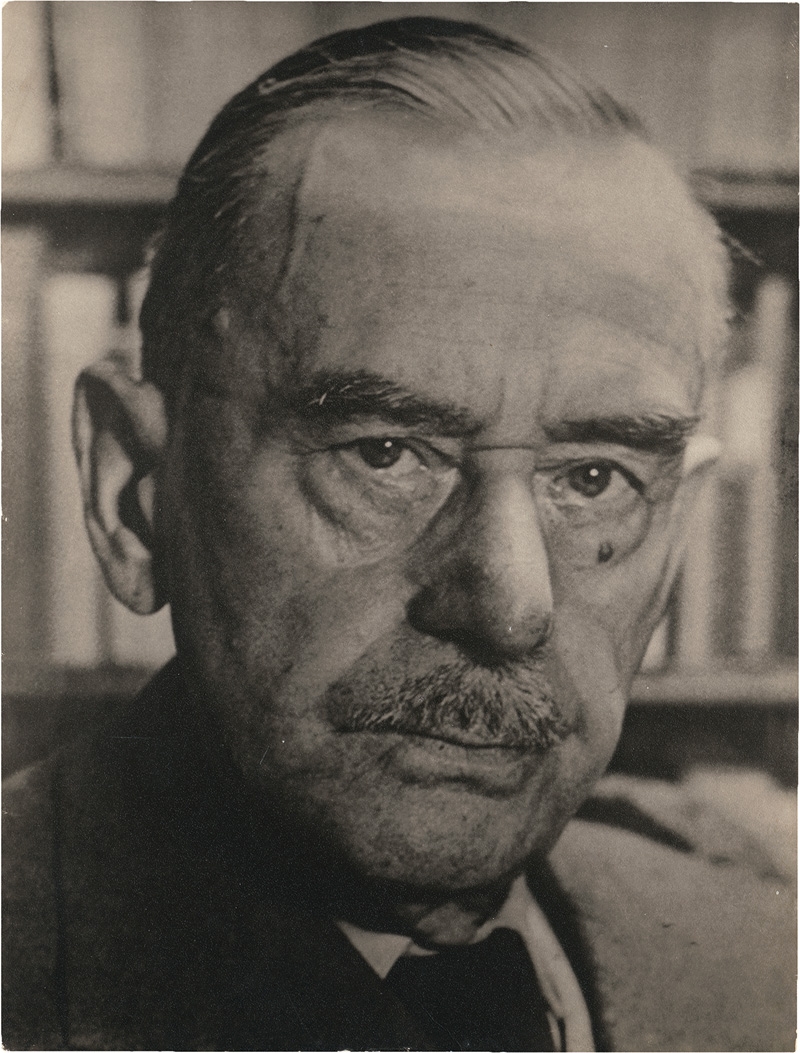 Artwork by Thomas Mann, 2 signierte Schriftstücke + Beilagen