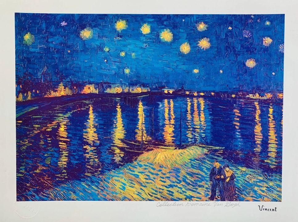 Starlight Over Rhone Estate by Vincent van Gogh