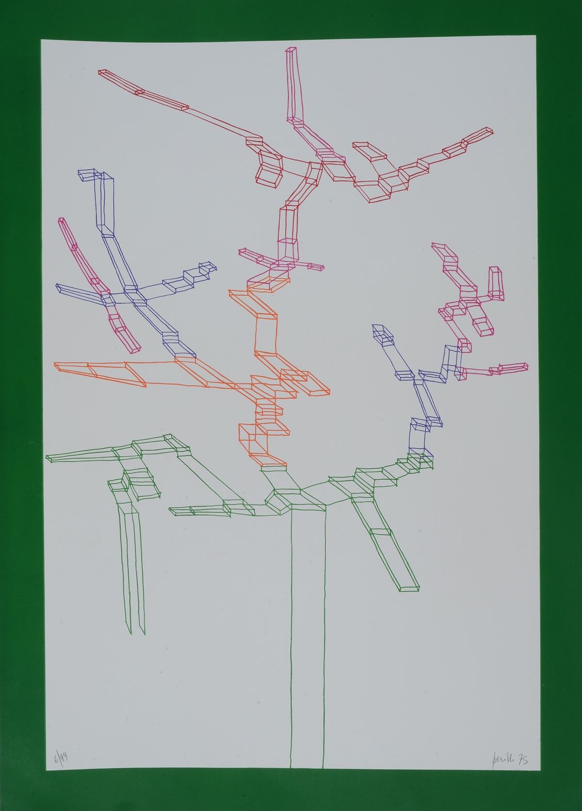 Achille Perilli | Systematic 2, 1975 (1975) | MutualArt