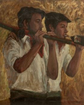 "Dos de la banda de cartón" by Víctor Manuel Corcoba y Conde