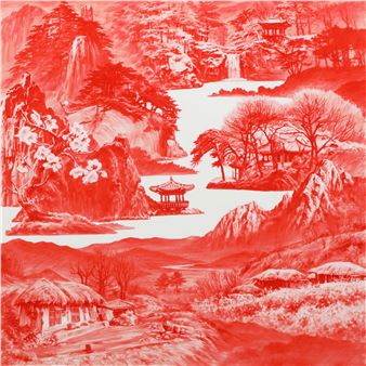 Sea Hyun Lee: Red Sansu: A Landscape Within - CHOI&CHOI Gallery, Cologne