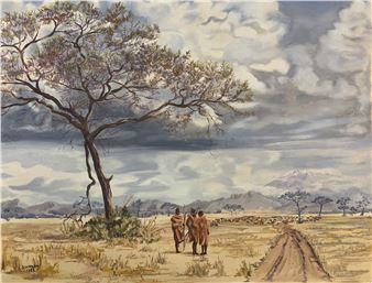 Maasai Tribesmen - Jack Kenneth Hilary Wilde