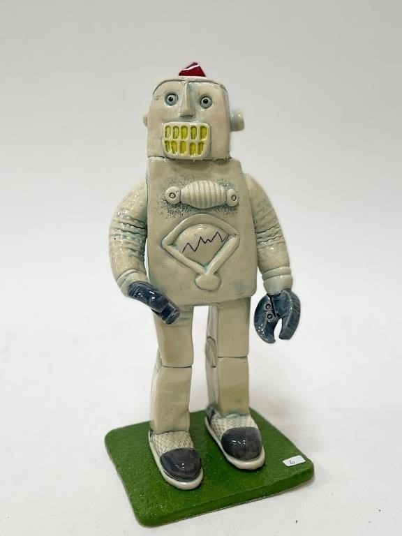 Artwork by Jordan van Sewell, Ceramic figurine. "Innovation Place". 11"H., Made of Ceramic