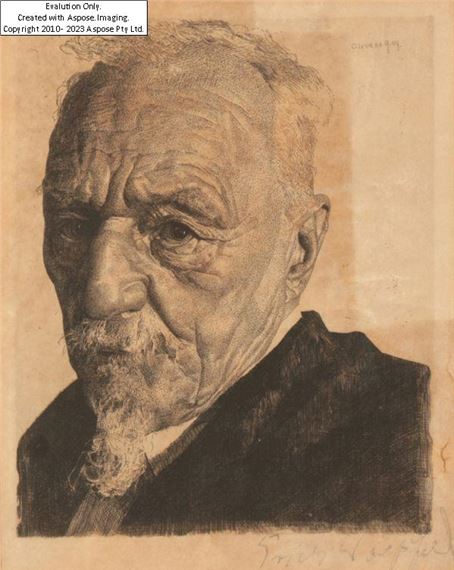 Head and shoulders portrait of a man by Erich Wolfsfeld