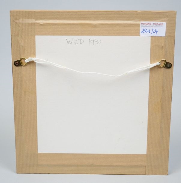 Artwork by Roger Wild, Young Women at the Railing, Made of Ink and watercolor on paper