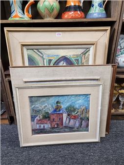 a church interior - Petrus Johannes Moeton