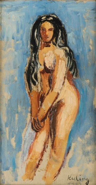 Nude after bathing - Moïse Kisling