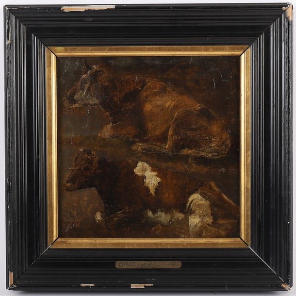 ÉTUDE DE VACHES - Jean Baptiste Camille Corot